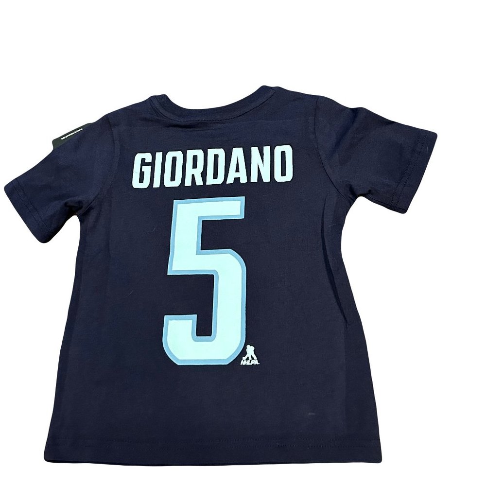 NWT #5 Mark Giordano Seattle Kraken NHL Name/Number Kids Jersey T-Shirt